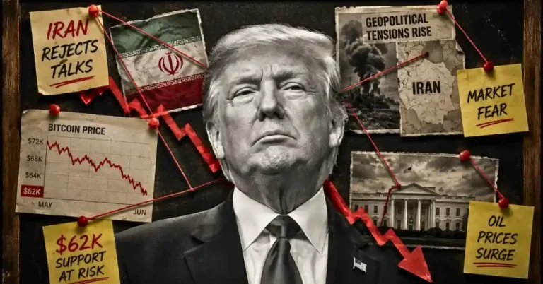 Bitcoin Price Drops as Iran Rejects Talks, $62K Support at Risk