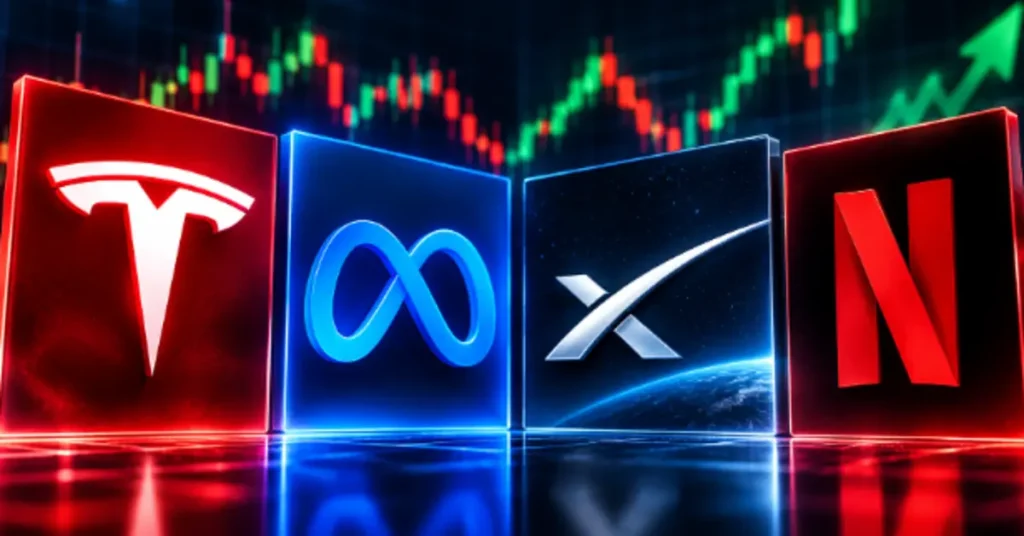 Why Tesla, Meta, SpaceX and Netflix Could See Big Moves This Week